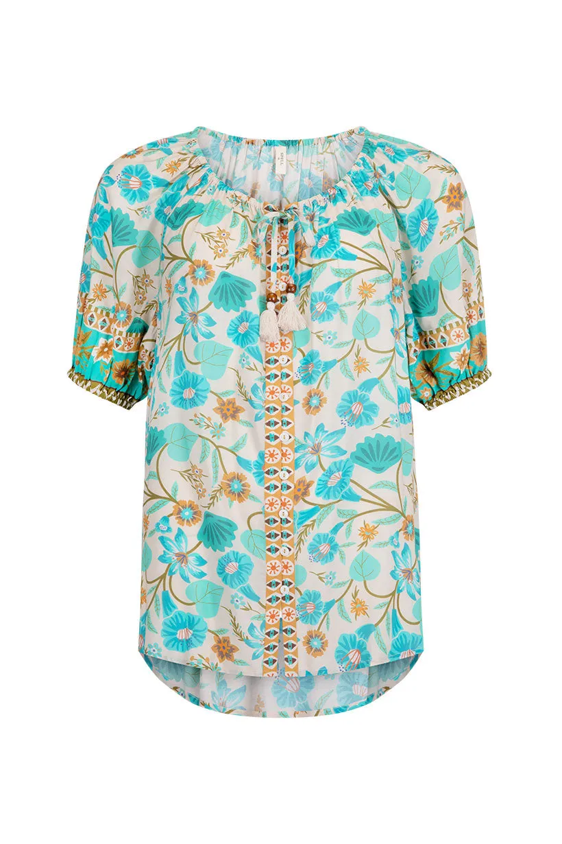 Spell Goldie Short Sleeve Blouse
