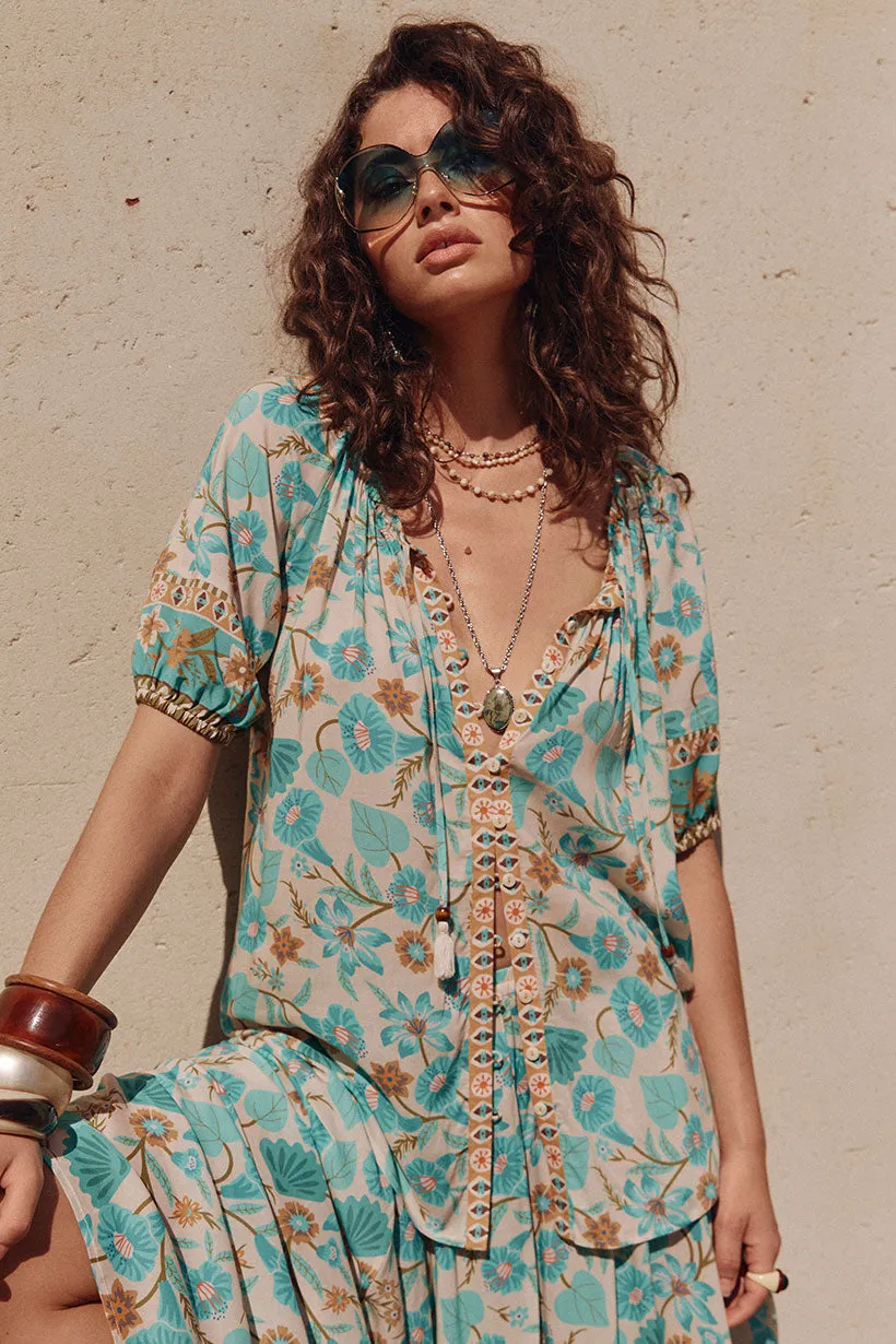 Spell Goldie Short Sleeve Blouse