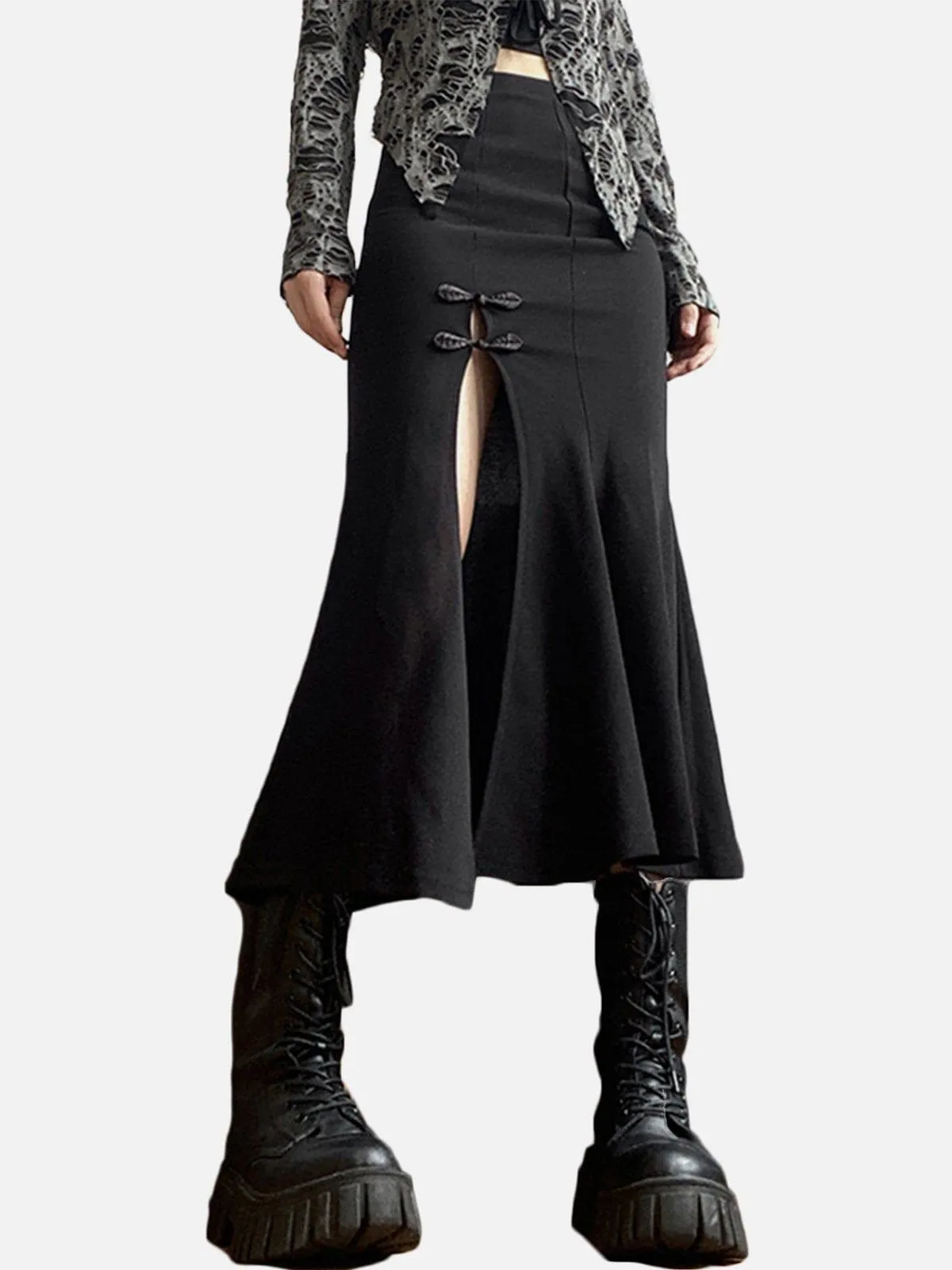 Split Fishtail Skirt