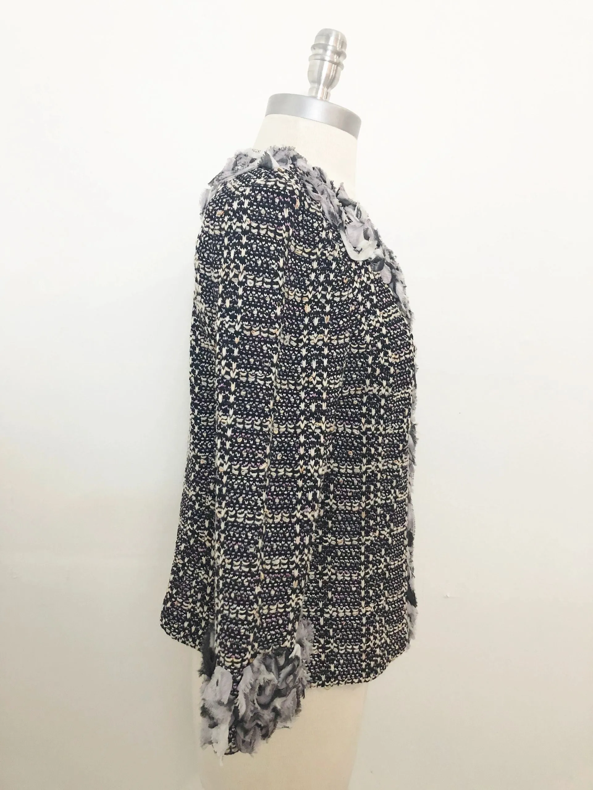 St. John Silk Trim Jacket Size 8