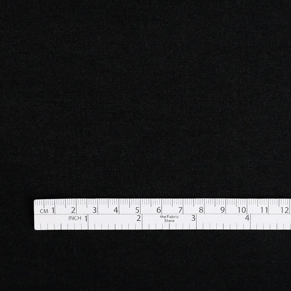 Stretch Silk / Cotton - Black (remnant)