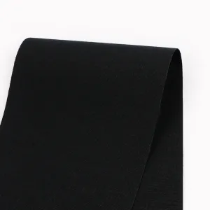 Stretch Silk / Cotton - Black (remnant)