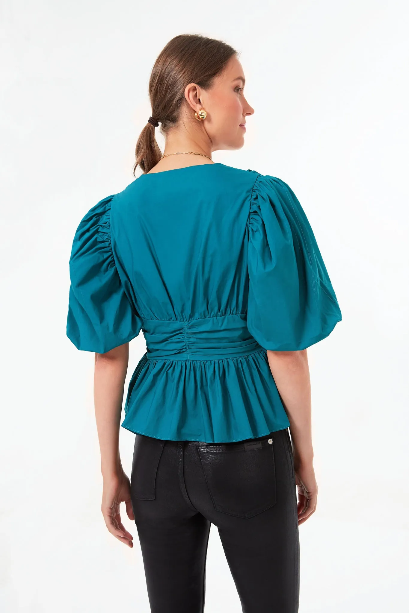 Teal Millie Blouse