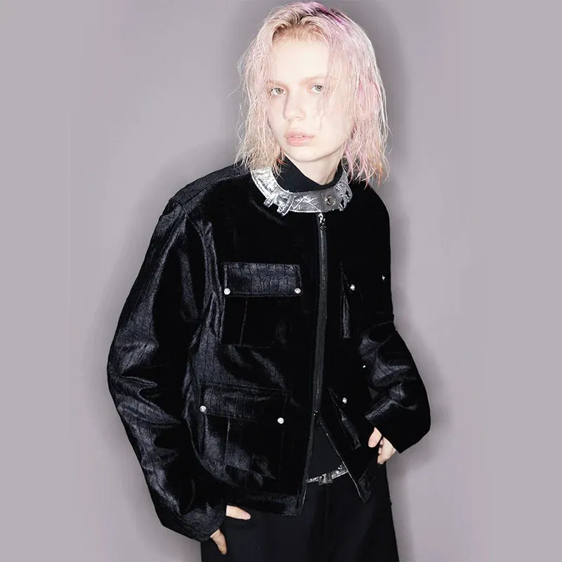 Textured Velvet Jacket