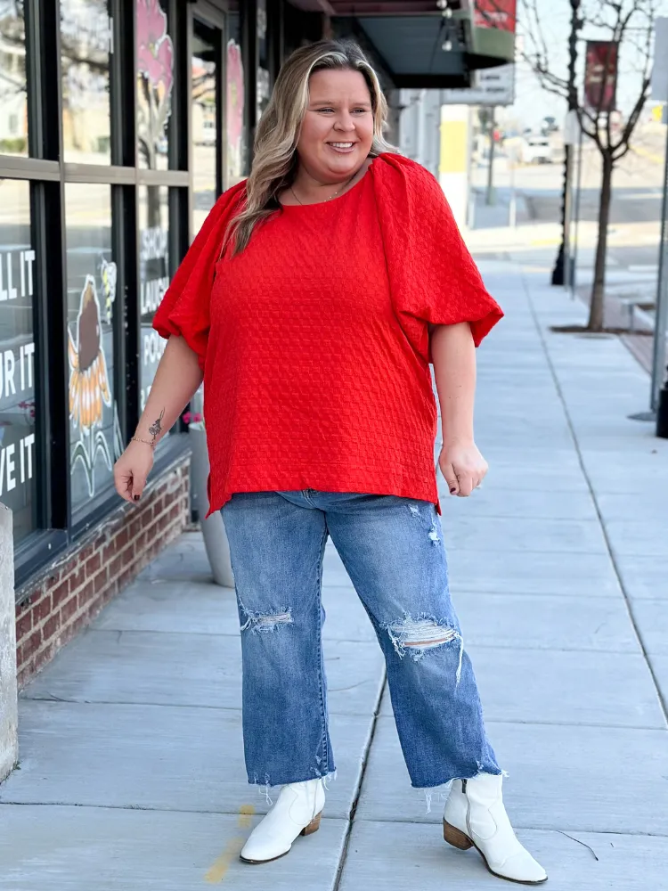 The Charlie Top - Cherry Red