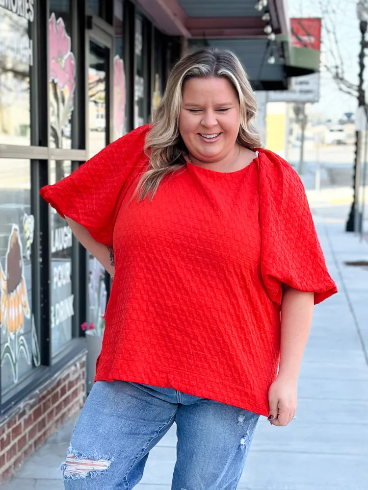 The Charlie Top - Cherry Red
