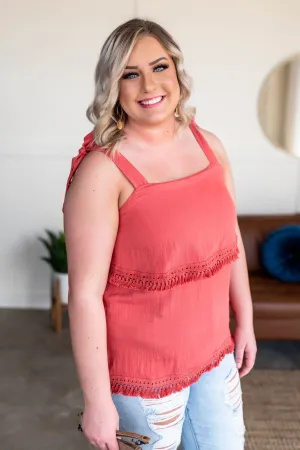 The Show Must Go On Sleeveless Top In Begonia