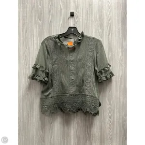 Top Short Sleeve By Blue Tassel In Green, Size: Sp