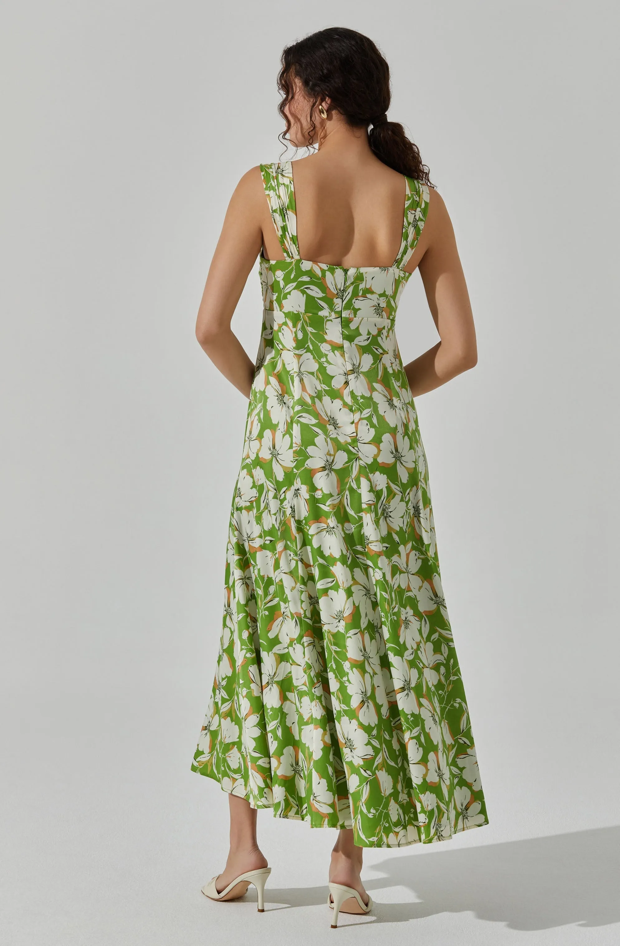 Twist Bust Midi Dress