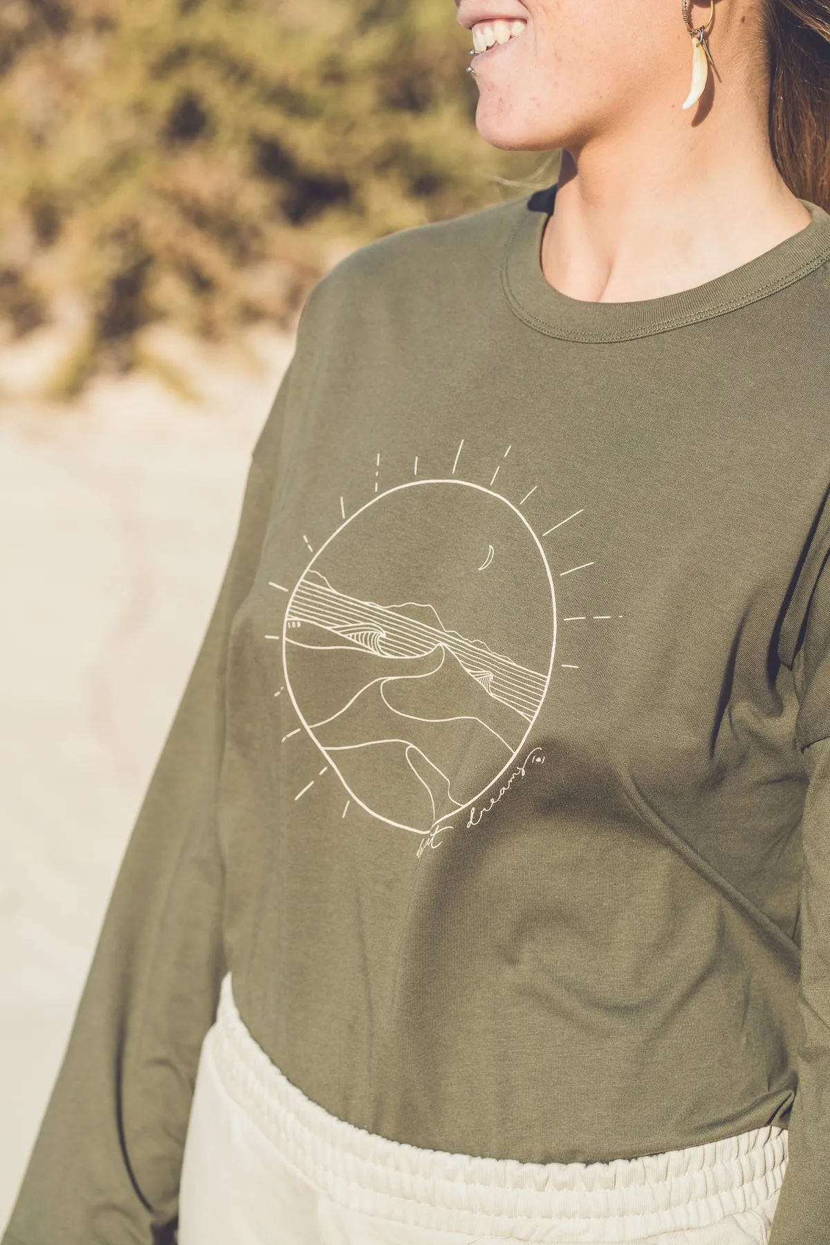 UNISEX ORGANIC DESERT DREAMS LONG SLEEVE T-SHIRT