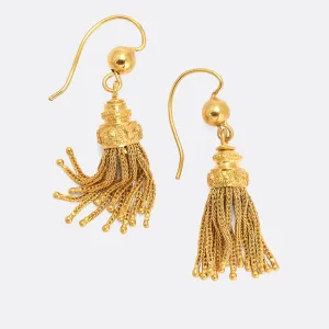 Victorian 18k Gold Tassel Earrings