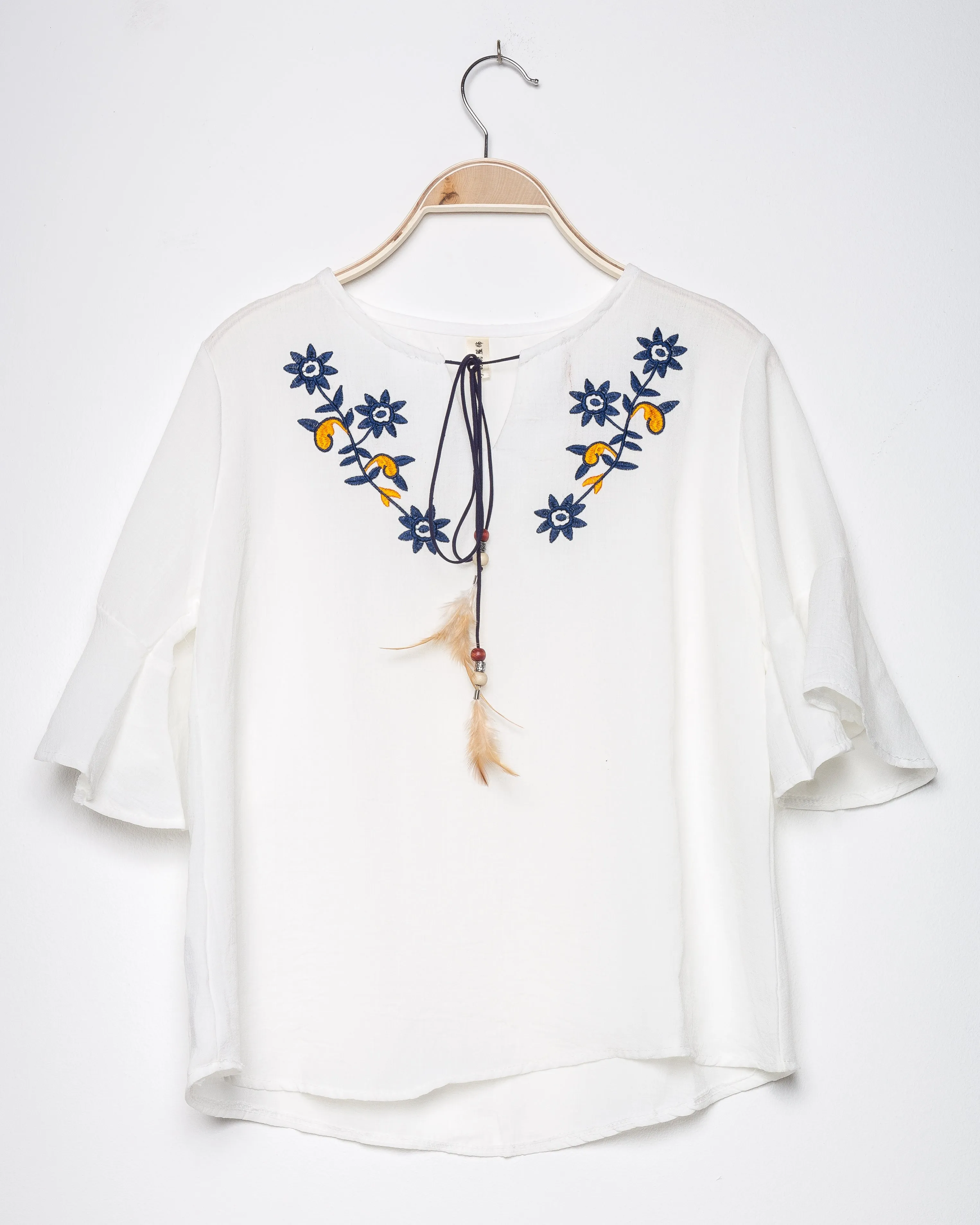 White Rafa  Tassel Tie