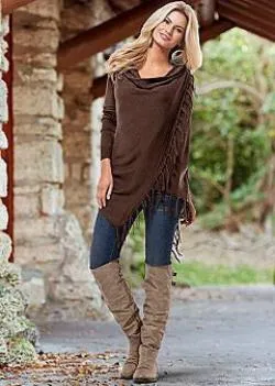 Women Long Sleeve Blouse Tassel Slash Dress Blouses Fashion Tops Ladies Casual Shirts