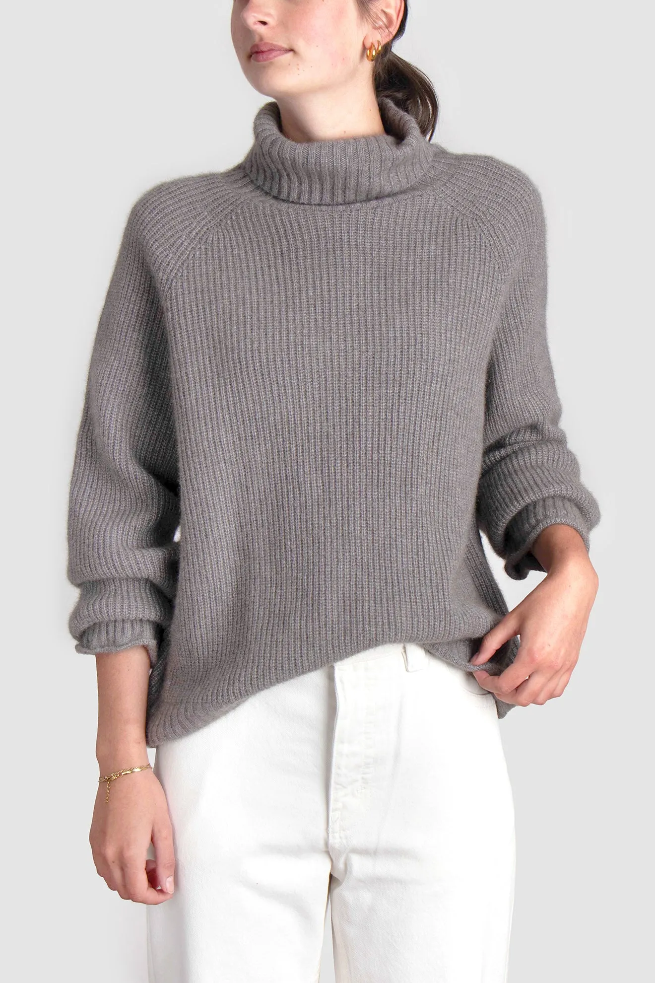 Womens Cirrus Chunky Rib Roll Neck