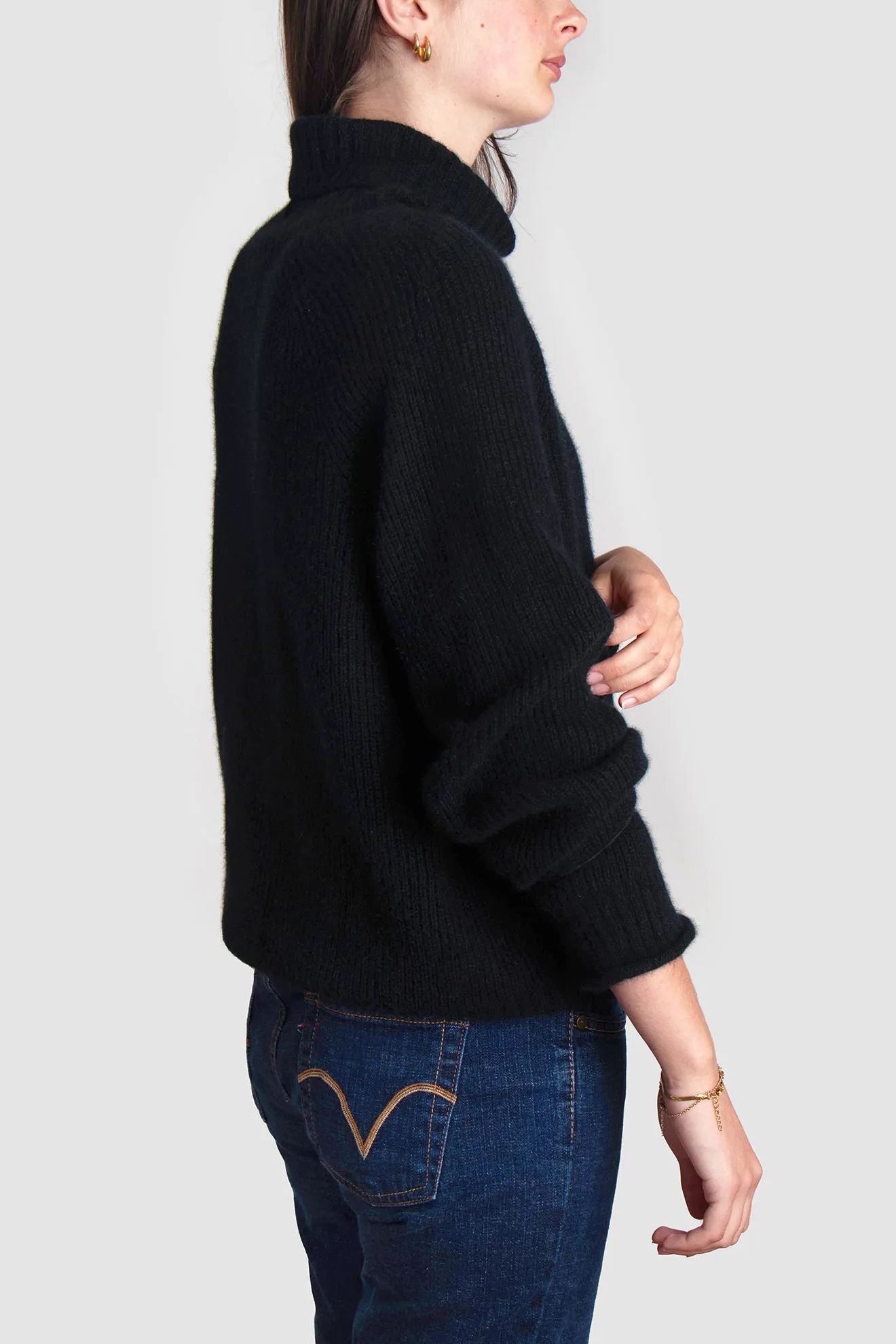 Womens Cirrus Chunky Rib Roll Neck
