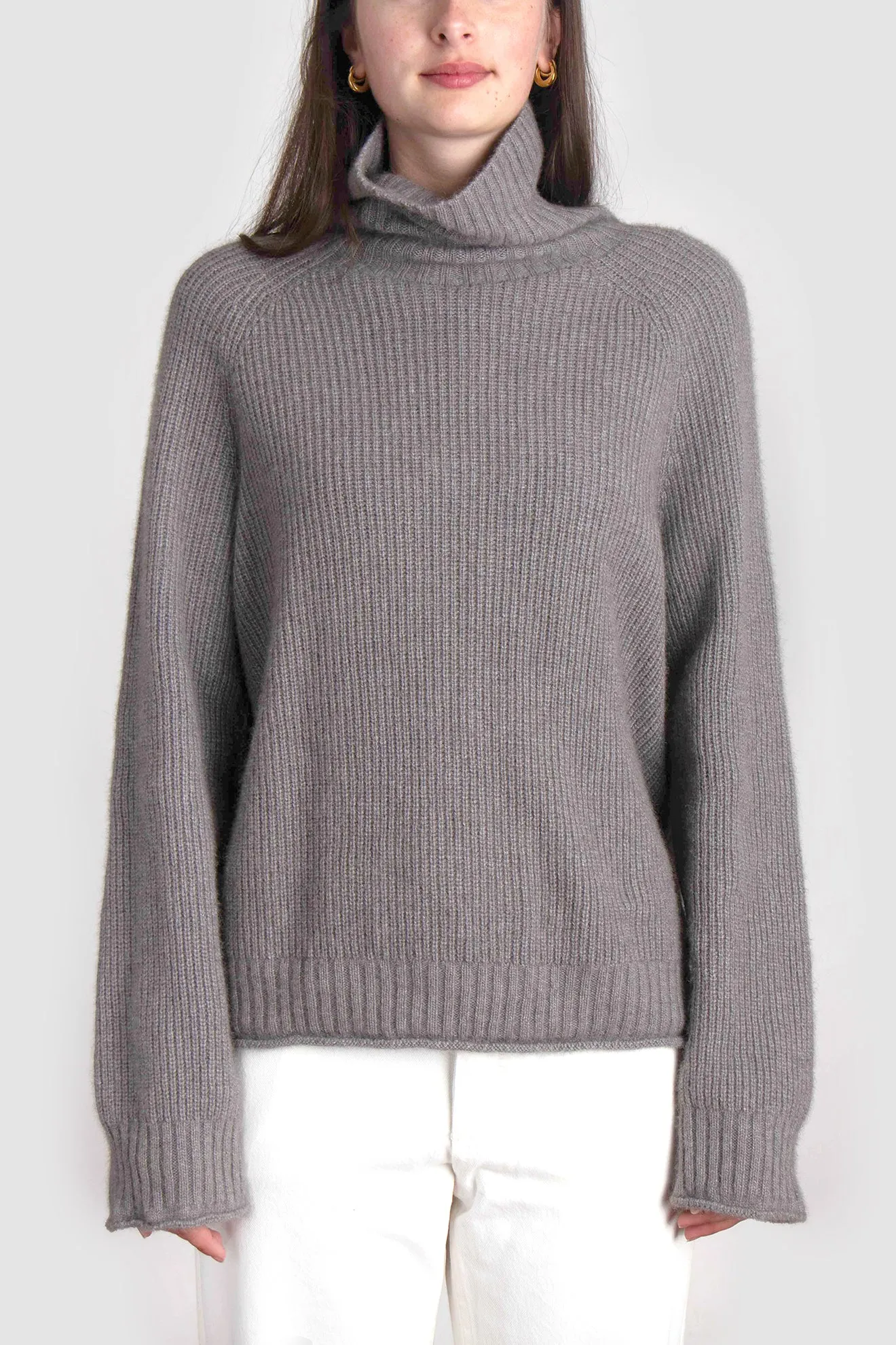 Womens Cirrus Chunky Rib Roll Neck
