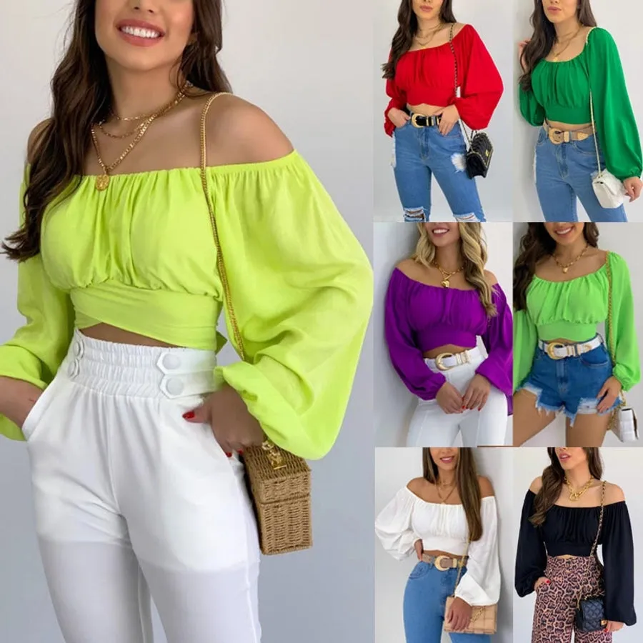 women's long sleeve blouses patchwork streetwear solid color