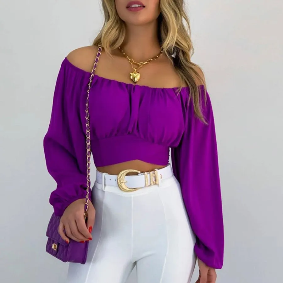 women's long sleeve blouses patchwork streetwear solid color