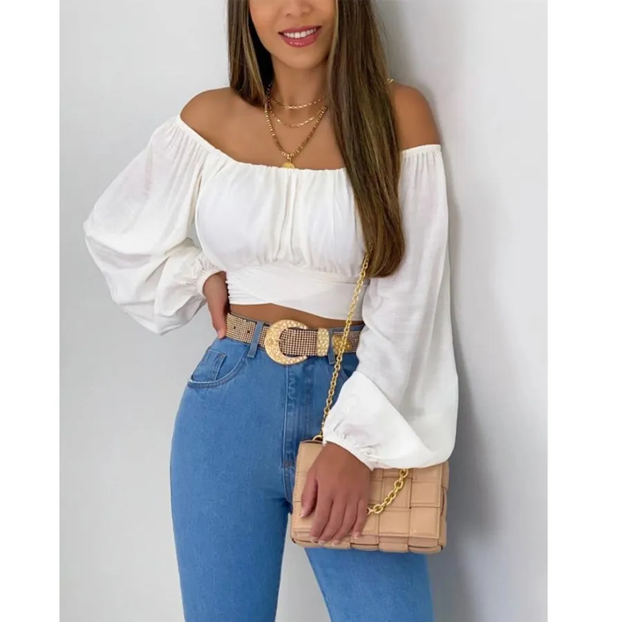 women's long sleeve blouses patchwork streetwear solid color