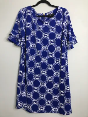 Womens Size Lg Misses Blue Ronni Nicole Dress