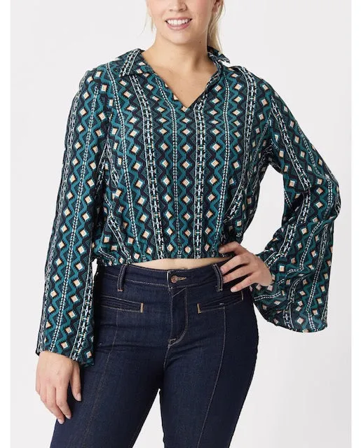 Wrangler Women's Bell Sleeve Top