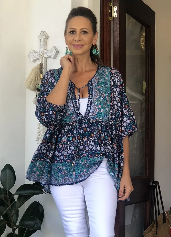 Ziah Print Top
