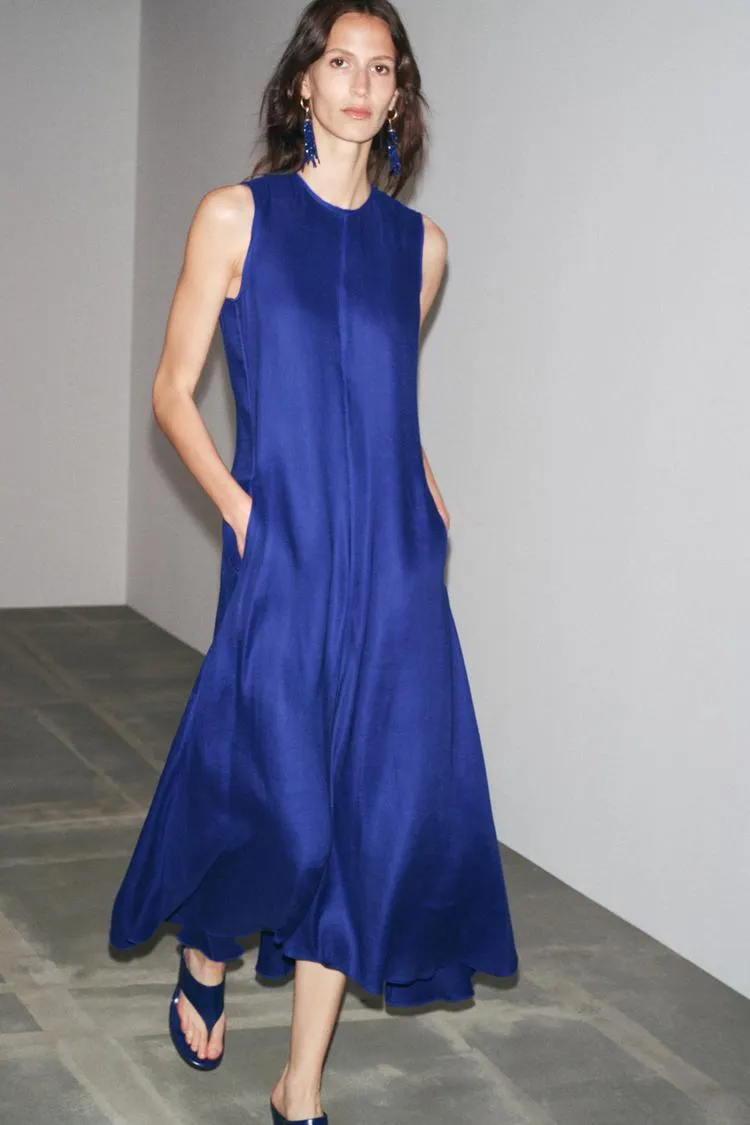 ZW Collection Linen Blend Dress
